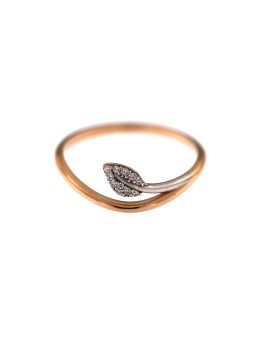 Rose gold zirconia ring DRC21-10  18.5MM