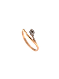 Rose gold zirconia ring DRC21-10  18.5MM