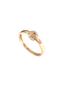 Rose gold zirconia ring DRC21-11