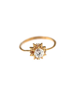 Rose gold zirconia ring DRC23-02 16.7MM