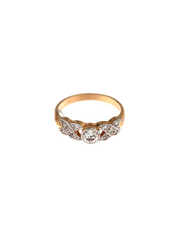 Rose gold zirconia ring DRC23-04