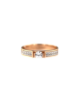 Rose gold zirconia ring DRC23-06