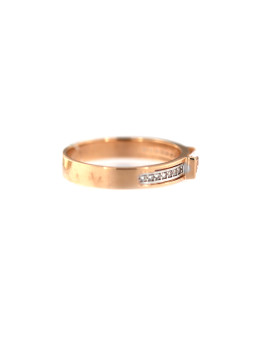 Rose gold zirconia ring DRC23-06