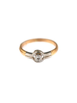 Rose gold zirconia ring DRC23-08 17.5MM