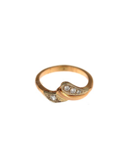 Rose gold zirconia ring DRC24-05