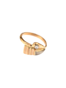 Rose gold zirconia ring DRC24-12