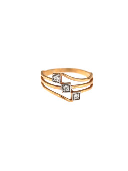 Rose gold zirconia ring DRC24-16