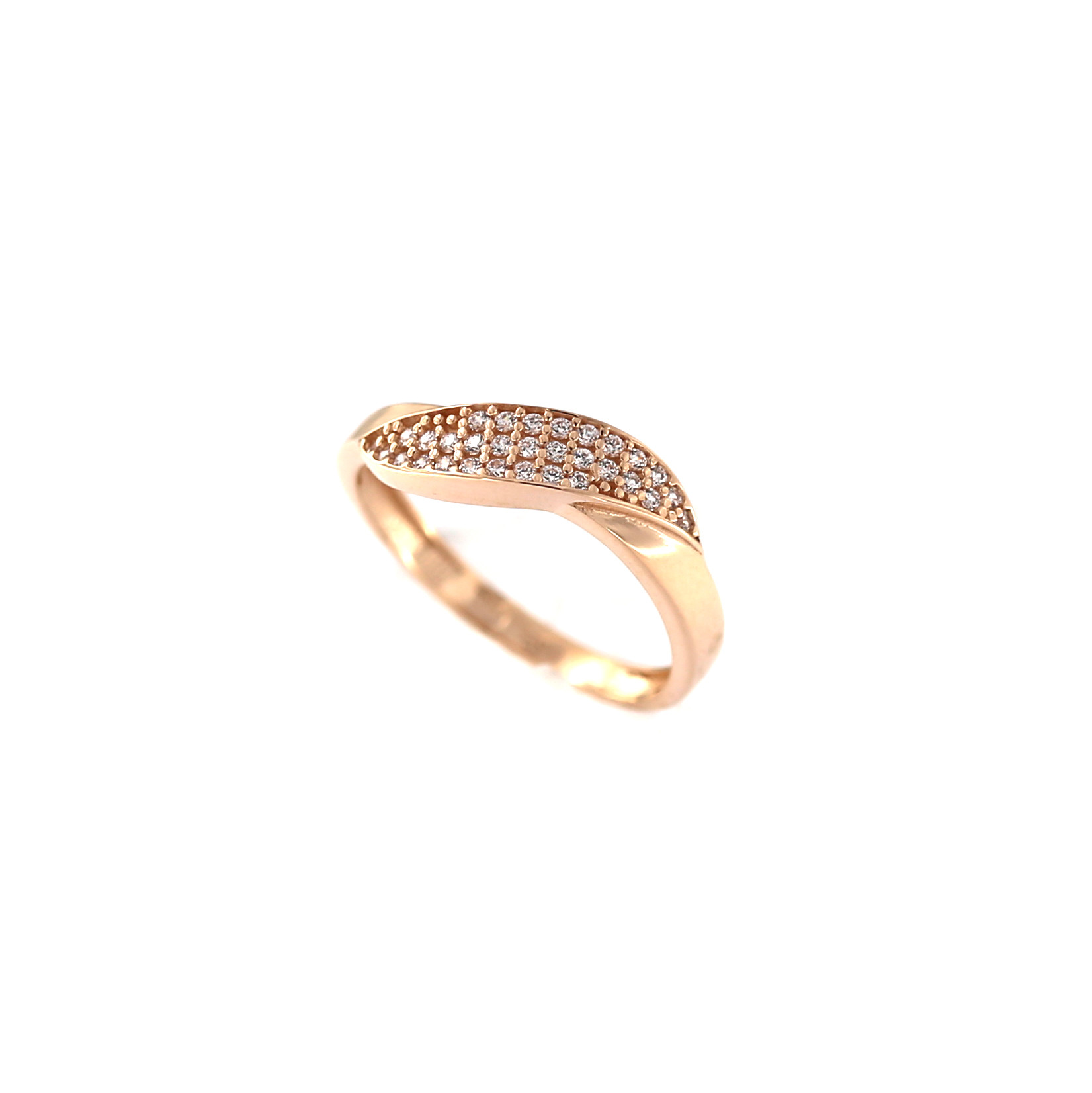 Rose gold zirconia ring DRC24-21 17.5MM
