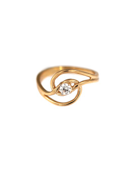 Rose gold zirconia ring DRC25-08