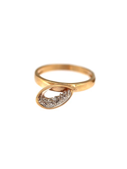 Rose gold zirconia ring DRC25-09