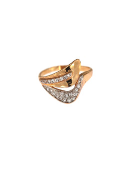 Rose gold zirconia ring DRC25-10