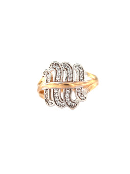 Rose gold zirconia ring DRC25-12