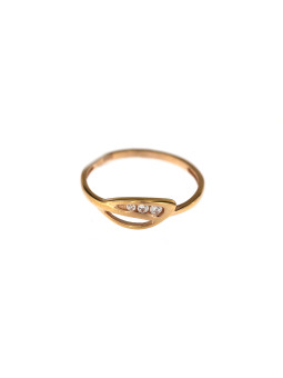 Rose gold zirconia ring DRC26-01
