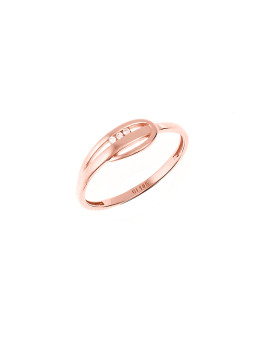 Rose gold zirconia ring DRC26-08 16.5MM