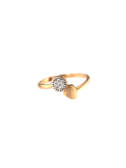 Rose gold zirconia ring DRC28-08