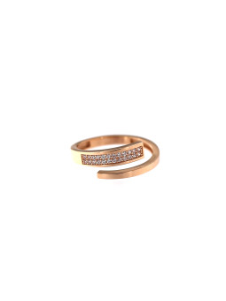 Rose gold zirconia ring DRC28-09 16.5MM