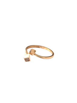 Rose gold zirconia ring...