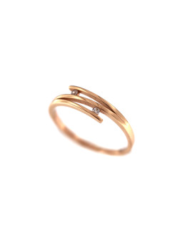 Rose gold zirconia ring DRC29-24 18MM