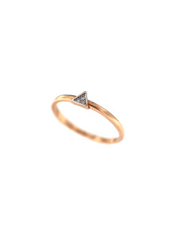 Rose gold zirconia ring DRC31-01