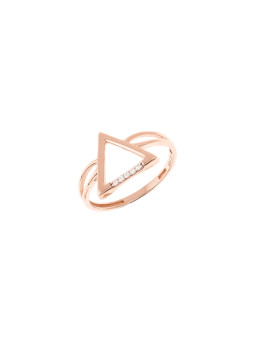 Rose gold zirconia ring...