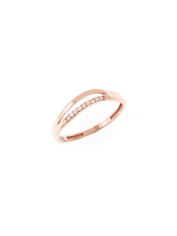 Rose gold zirconia ring DRD09-14 16MM