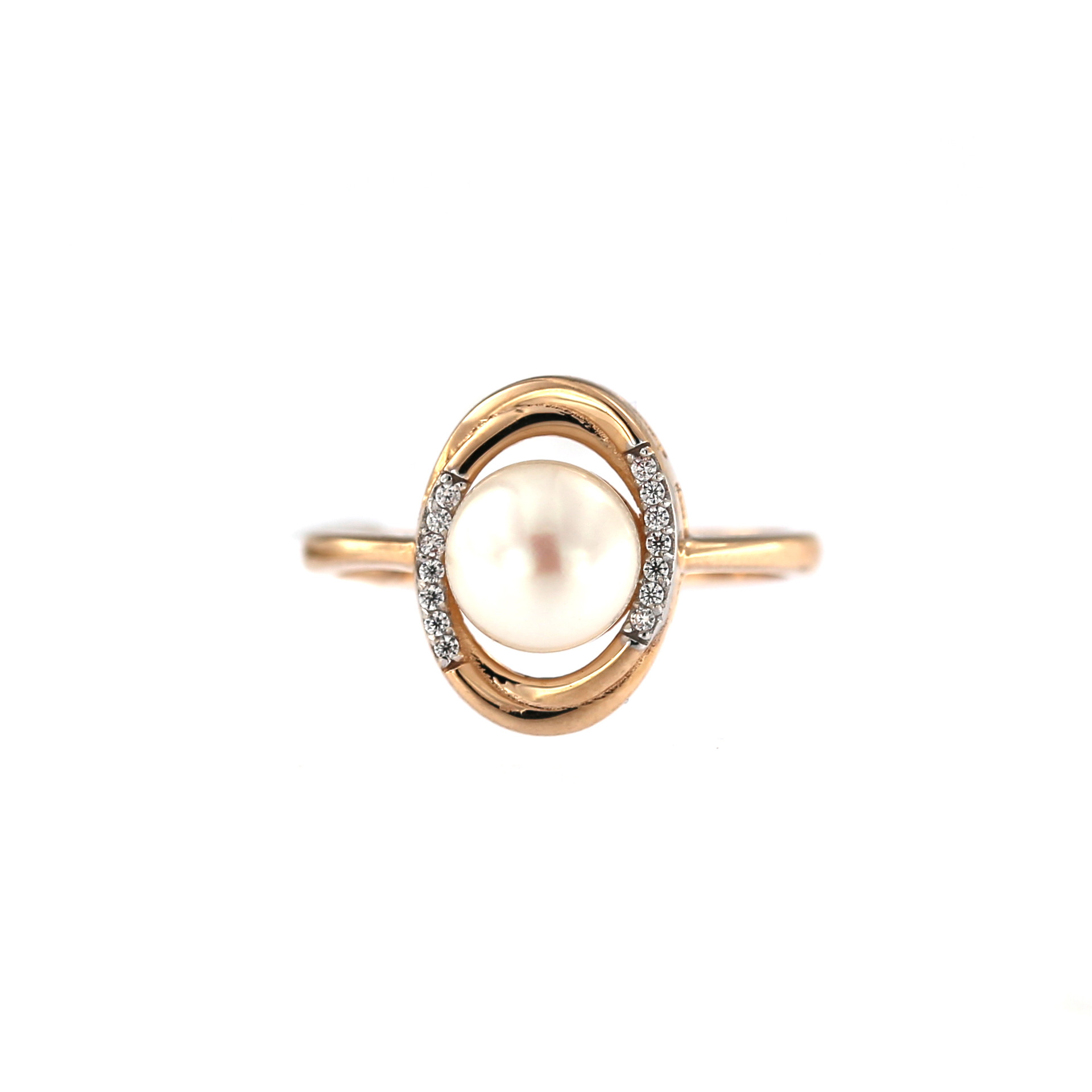 Rose gold pearl ring DRP02-06