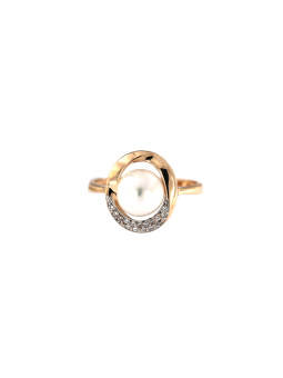 Rose gold pearl ring DRP02-10