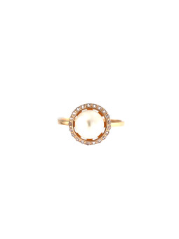 Rose gold pearl ring DRP02-11