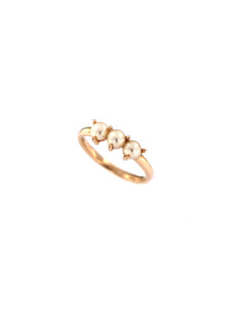 Rose gold pearl ring DRP05-02