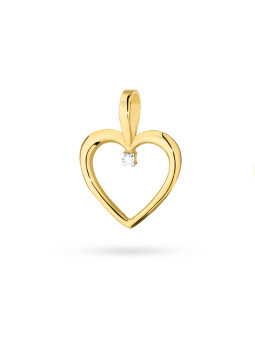 Yellow gold diamond pendant...