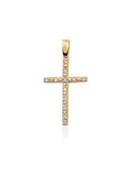 Yellow gold diamond pendant...