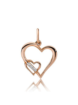 Rose gold pendant w/...