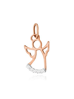 Rose gold pendant w/...