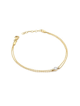Yellow gold bracelet with...