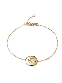 Yellow gold bracelet with...