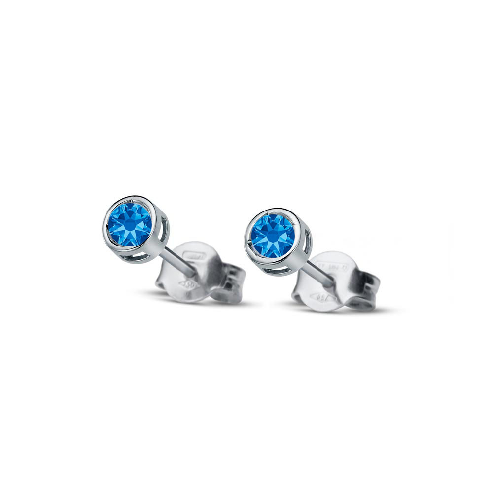 White gold sapphire earrings BBBR02-03-16