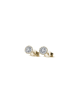 Yellow gold earrings with...
