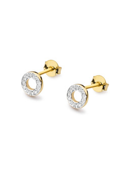 Yellow gold earrings with...