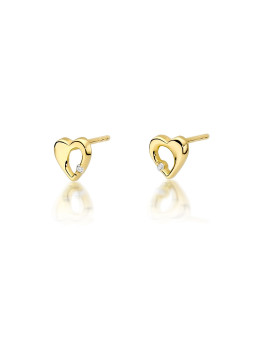 Yellow gold earrings with...