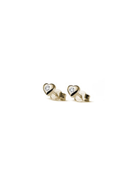 Yellow gold earrings with...