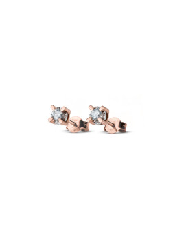 Rose gold diamond earrings...