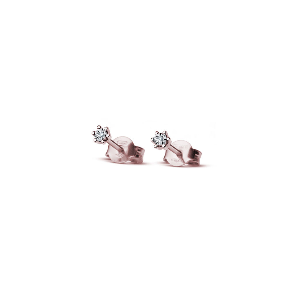 Rose gold diamond earrings BRBR01-03-19