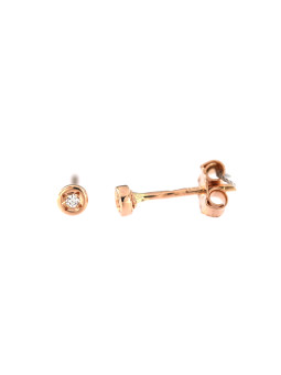 Rose gold diamond earrings...