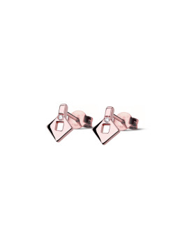 Rose gold diamond earrings...