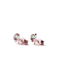 Rose gold emerald earrings...