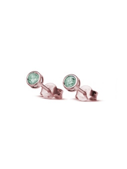 Rose gold emerald earrings...
