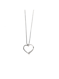 White gold diamond pendant necklace CPBR11-01