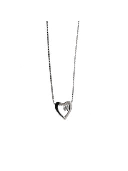White gold diamond pendant necklace CPBR11-03