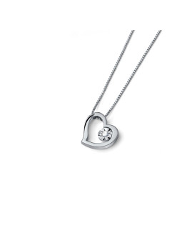 White gold diamond pendant necklace CPBR11-06