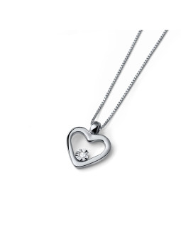 White gold diamond pendant necklace CPBR11-07